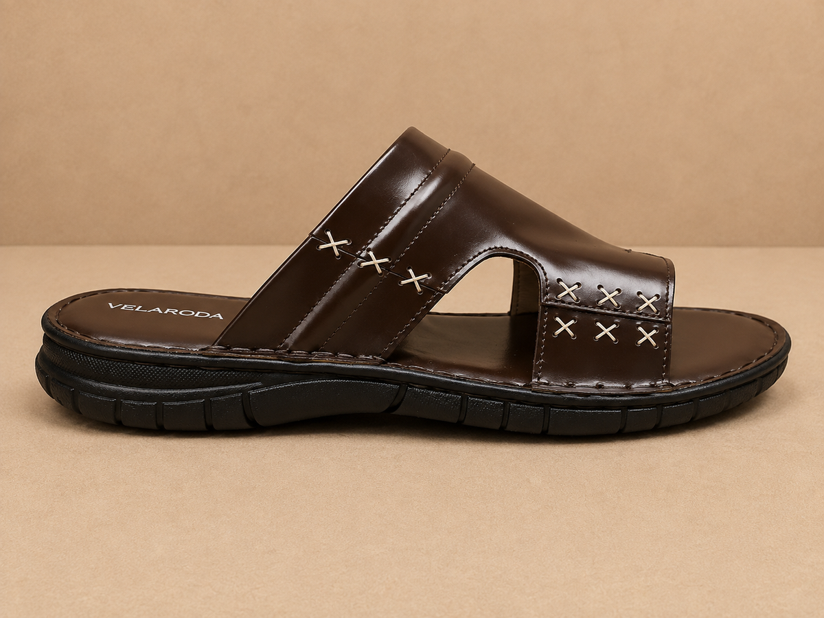 Crossline Leather Sandal