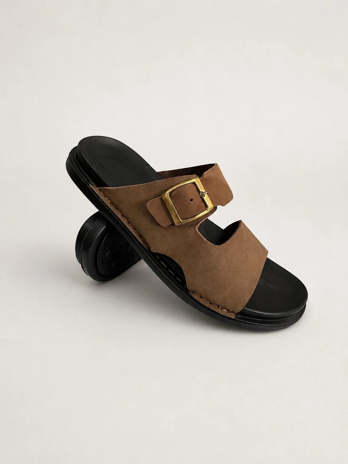 Branton Single Adjustable Strap Leather Sandal