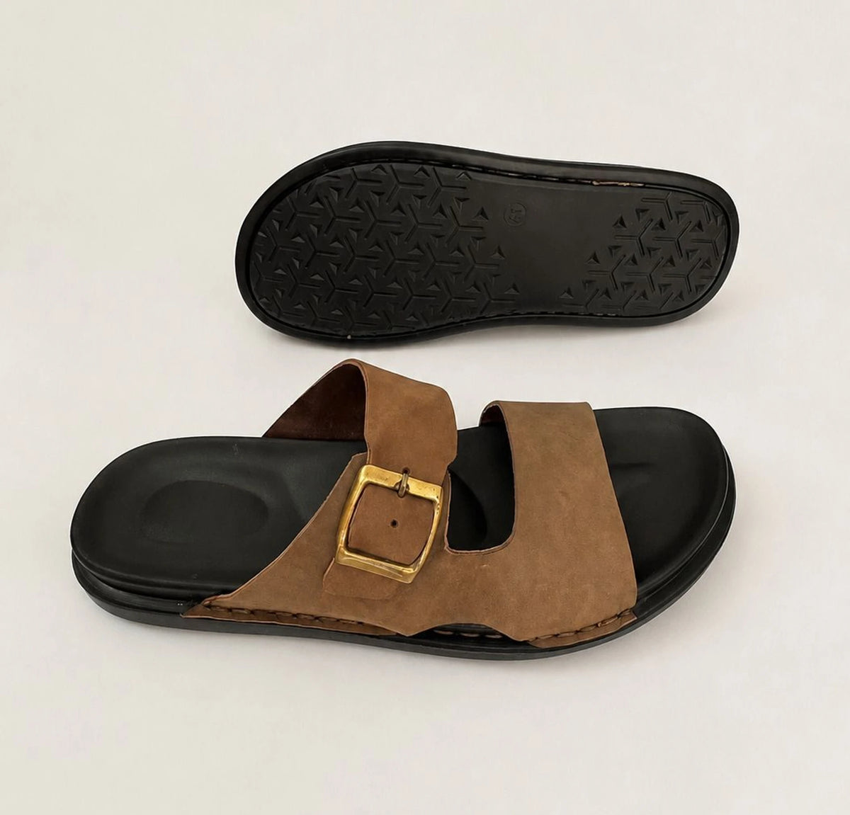 Branton Single Adjustable Strap Leather Sandal