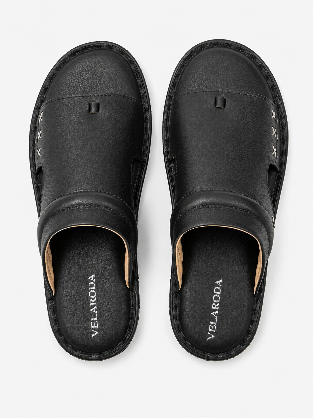 Crossline Leather Sandal