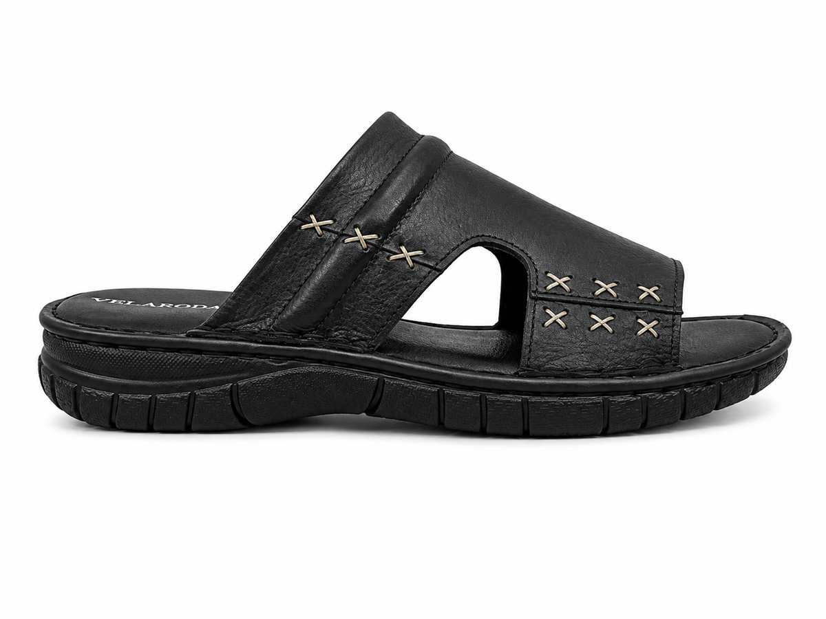 Crossline Leather Sandal