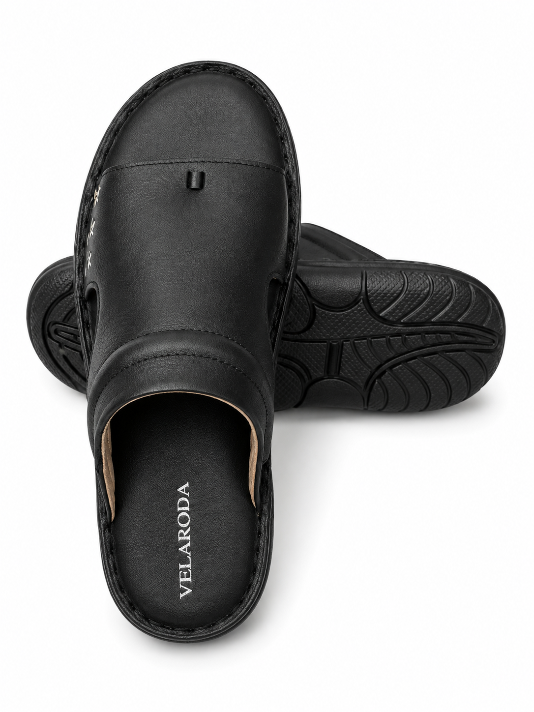 Crossline Leather Sandal