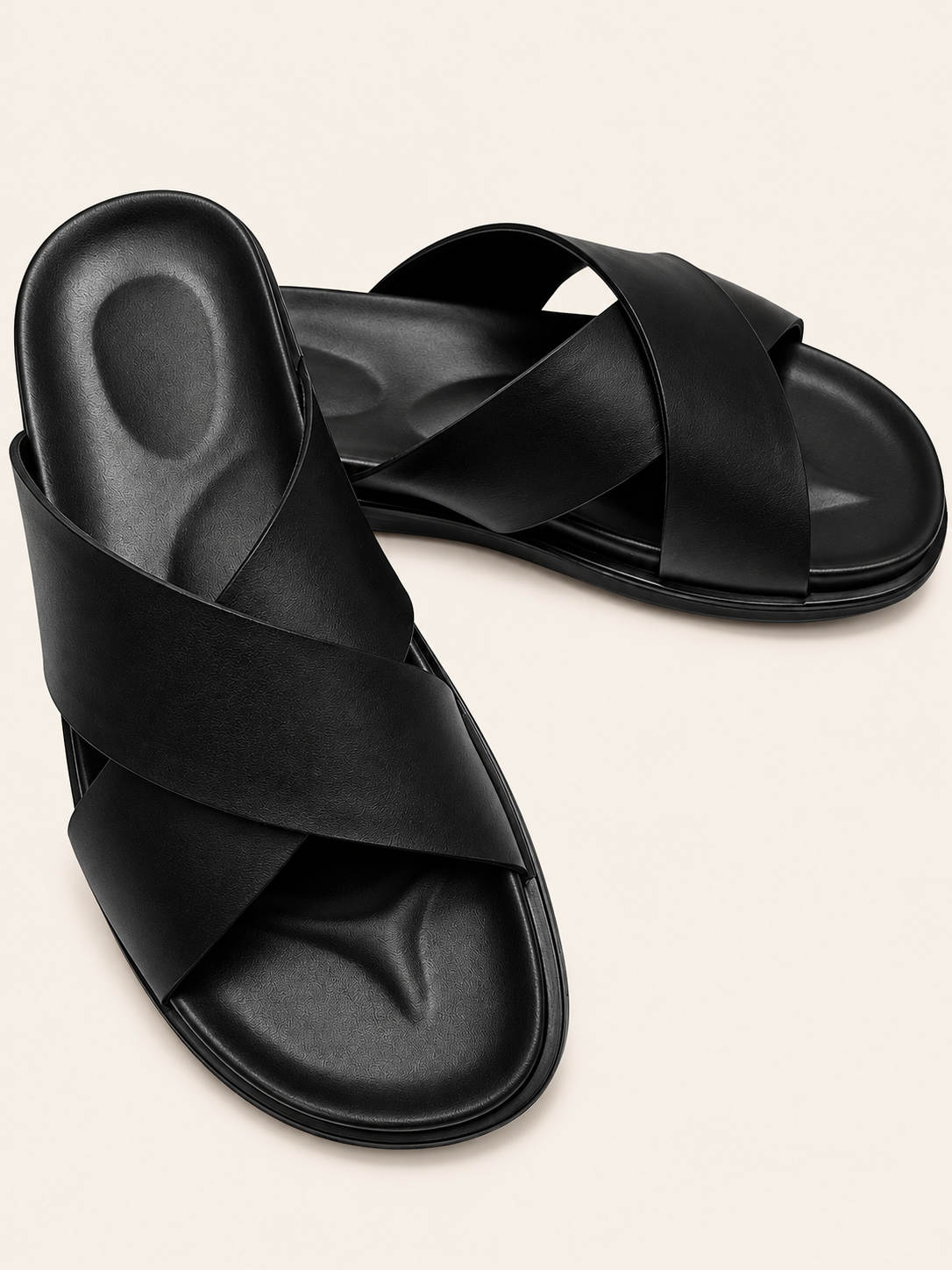 Cross-Strap leather Sandal